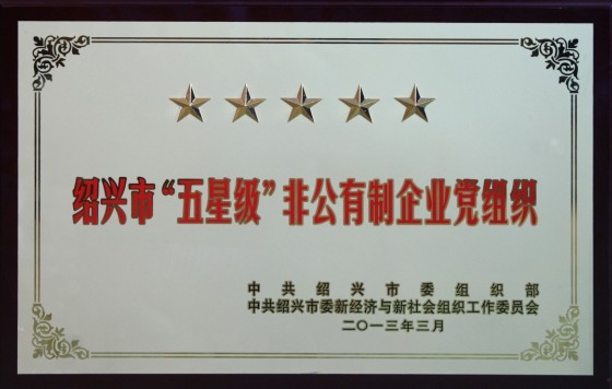  “五星级”非公有制企业党组织