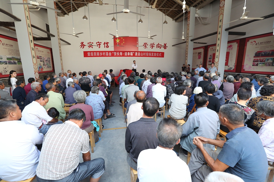 2014爱莲美丽乡村基金发放